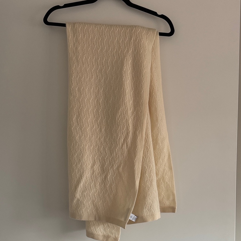 Nordstrom Cream Cable Knit Scarf